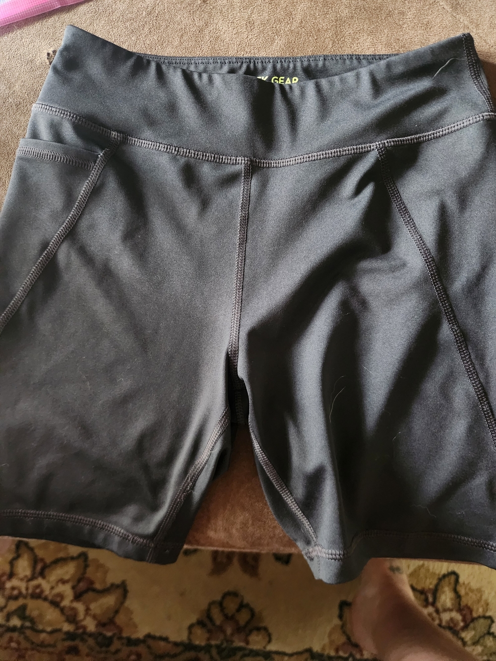 tek gear Black Athletic Stretch Shorts for Kids